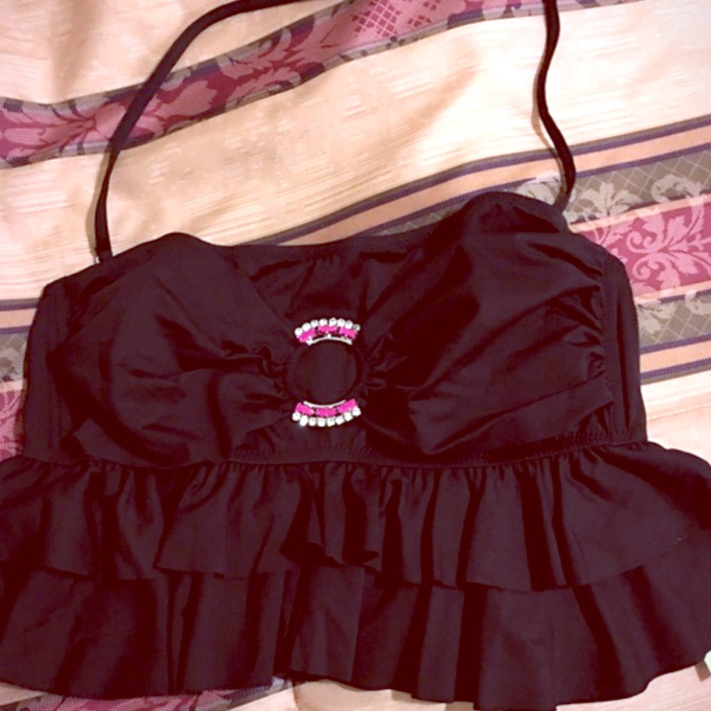Ruffle top bikini